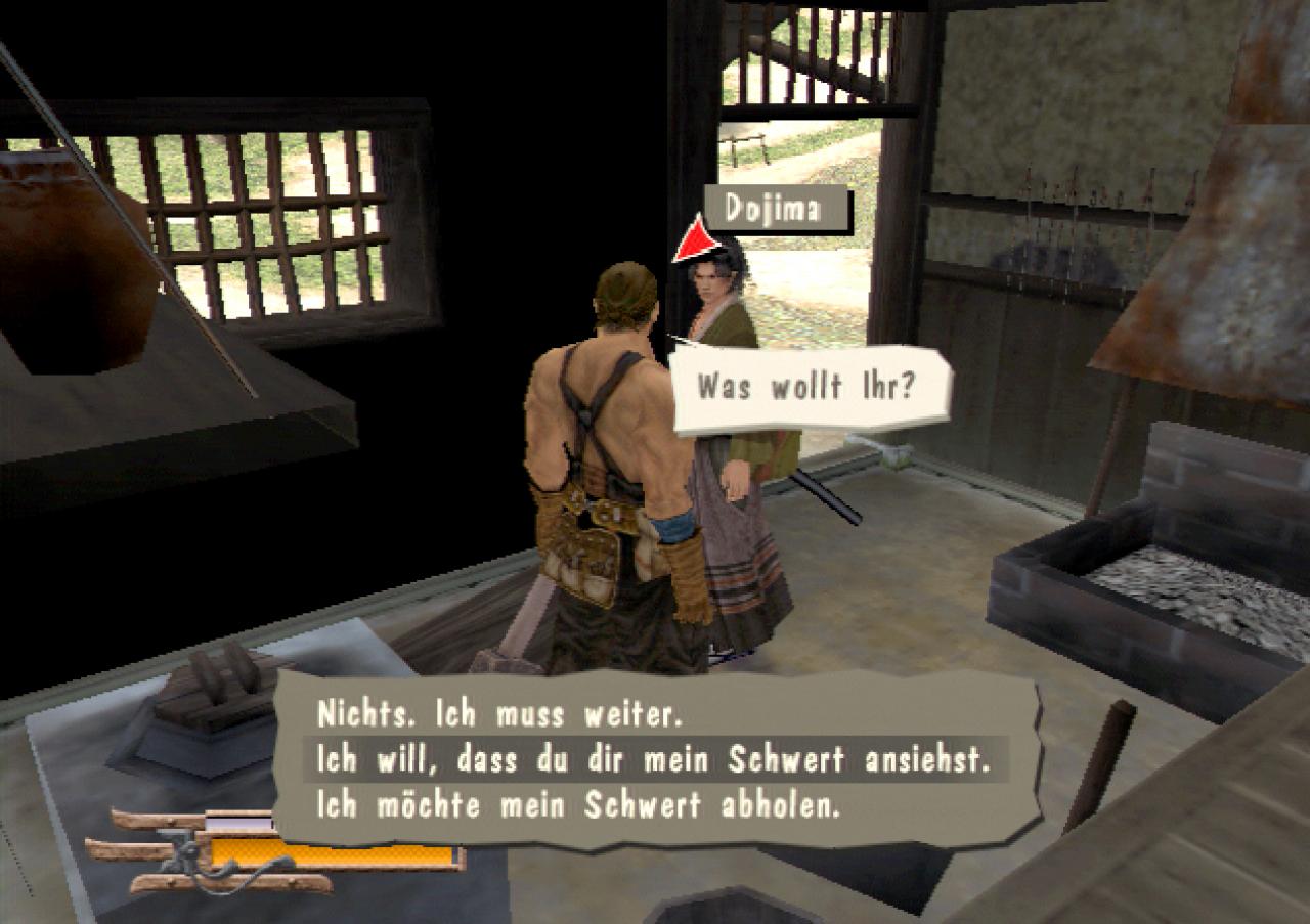 [30/09/2002] Beim Schmied dürfen Sie stark beanspruchte Schwerter erneuern.